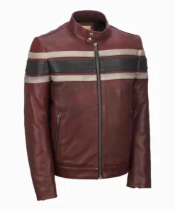 Men’s Retro Red Waxed Vintage Jacket