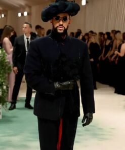 Met Gala 2024 Bad Bunny Black Suit