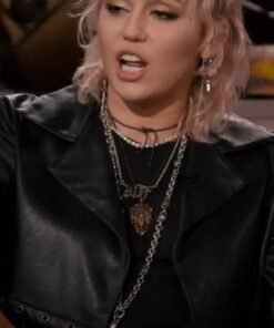Miley Cyrus Hart To Heart Leather Jacket