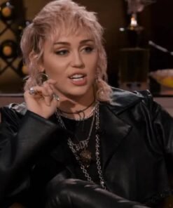 Miley Cyrus Hart To Heart Leather Jacket