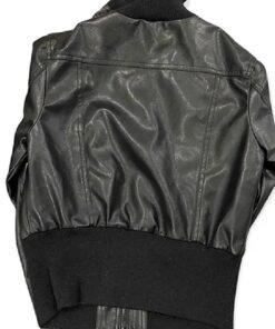 Miley Cyrus Max Azria Crop Leather Jacket