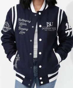 Jackson State University Navy Varsity Wool Jacket