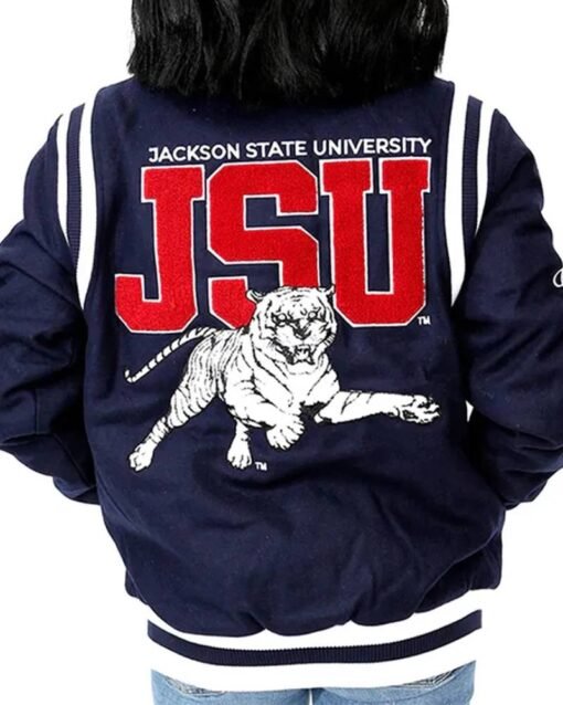 Jackson State University Navy Varsity Wool Jacket