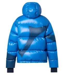 Abstract Monogram Flower Puffer Jacket