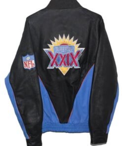 Vtg Pro Player Super Bowl XXIX Leather Jacket