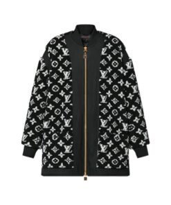 Oversized Monogram Teddy Bomber Jacket