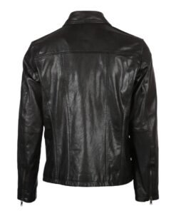 Men’s Front Pocket Leather Jacket