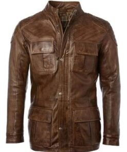 Keith Cafe Racer Leather Jacket