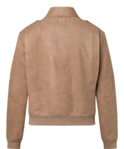 Epi Embossed Leather Flight Jacket