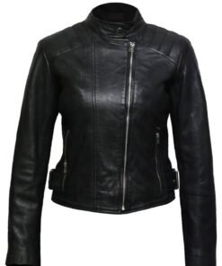 Selah Short Biker Leather Jacket