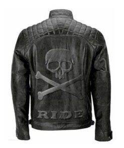 Skull Rider Biker Leather Jacket