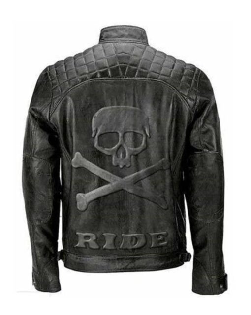 Skull Rider Biker Leather Jacket