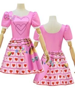 Pink Outfit Descendants Queen of Hearts Costume Halloween Suit