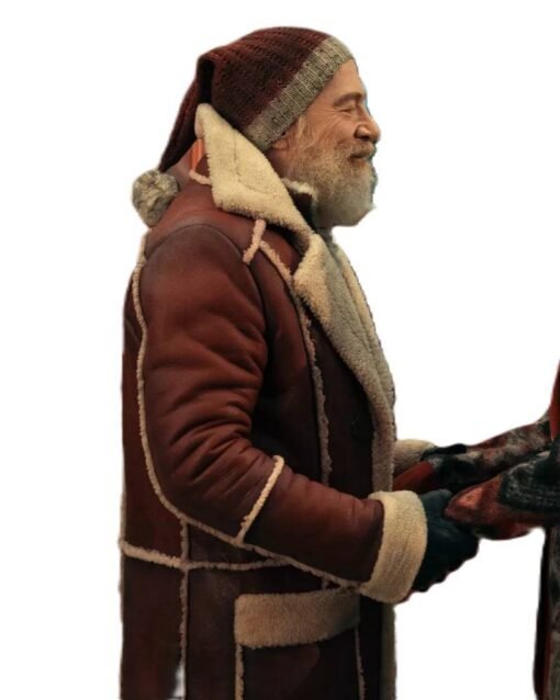 Red One JK Simmons Santa Claus Sherling Coat