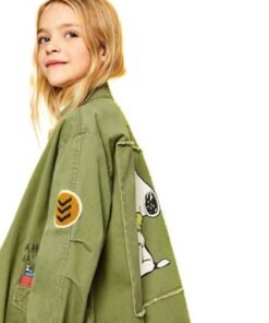 Snoopy Military Patch Jacket