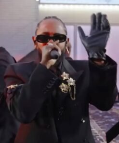 Super Bowl LVI Halftime Kendrick Lamar Black Blazer Jacket