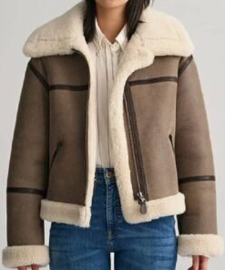Taylor Swift Shearling Brown Jacket