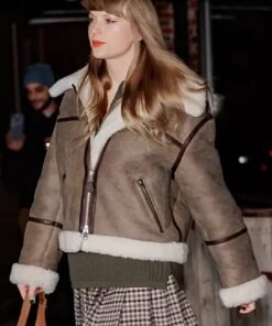 Taylor Swift Shearling Brown Jacket