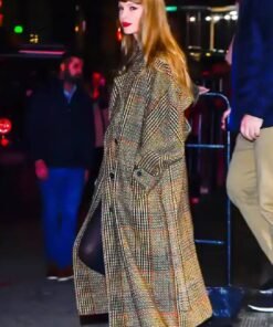 Taylor Swift NYC Tweed Brown Coat