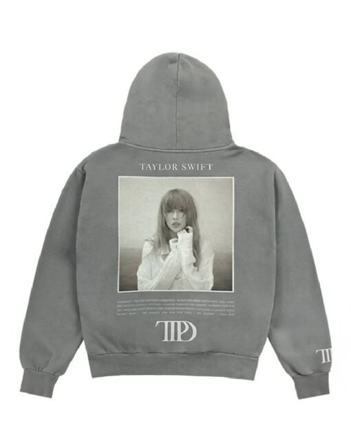 Taylor Swift the Tortured Poets Department Grey Hoodie