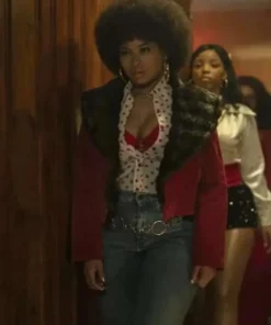 Teresa Celeste Fight Night The Million Dollar Heist Red Jacket