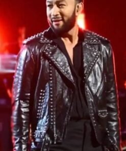 The Voice S25 John Legend Black Studded Jacket