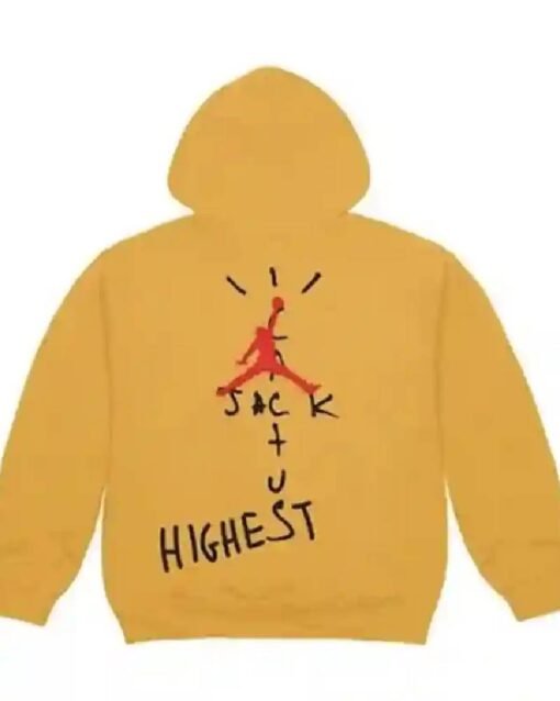 Travis Scott Jordan Cactus Jack Highest Yellow Hoodie