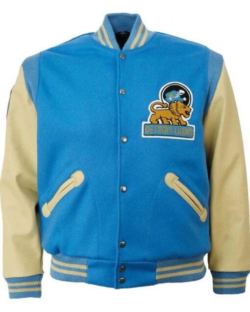 Varsity 1952 Detroit Lions Cream And Blue Jacket