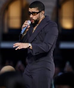 Vogue World Paris 2024 Bad Bunny Grey Suit