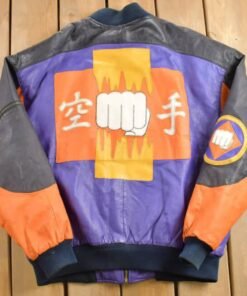 Vtg Micheal Hoban Martial Arts Patchwork Leather Jacket