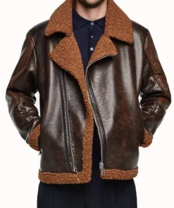 Wwe Dean Ambrose Shearling Leather Jacket