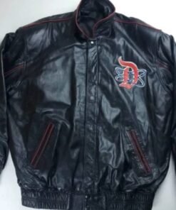 Walt Disney Gallery Tomorrow Land Black Leather Jacket