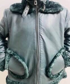 Smile 2 Dylan Gelula Green Shearling Jacket