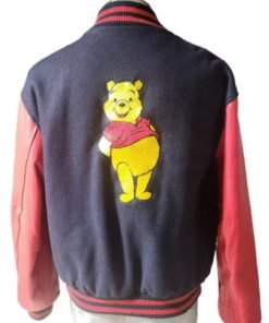 Winnie The Pooh Blue And Red Varsity Jacket