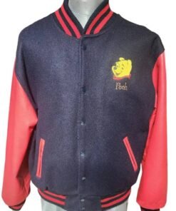 Winnie The Pooh Blue And Red Varsity Jacket