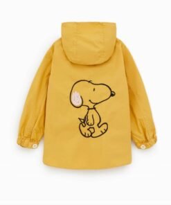 ZARA Parka Z Pieskiem Snoopy 140 Ochra NOWA Jacket