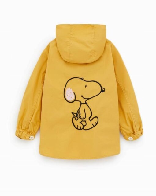 ZARA Parka Z Pieskiem Snoopy 140 Ochra NOWA Jacket