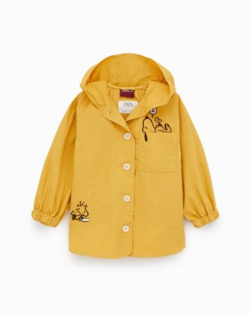 ZARA Parka Z Pieskiem Snoopy 140 Ochra NOWA Jacket