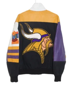 Minnesota Vikings Jeff Hamilton Leather Jacket
