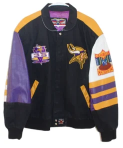 Minnesota Vikings Jeff Hamilton Leather Jacket