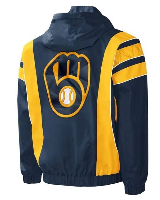 Impact Milwaukee Brewers Half-Zip Hoodie Jacket