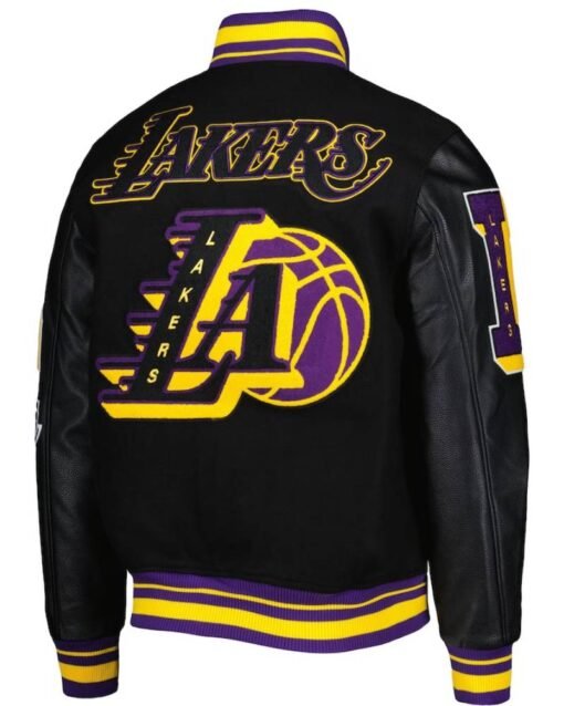 Los Angeles Lakers NBA Finals Champions Black Varsity Jacket