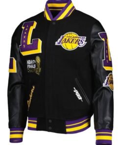 Los Angeles Lakers NBA Finals Champions Black Varsity Jacket