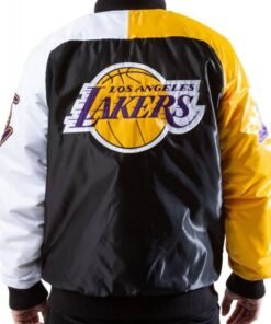 Los Angeles Lakers Tri-Color Varsity Satin Jacket