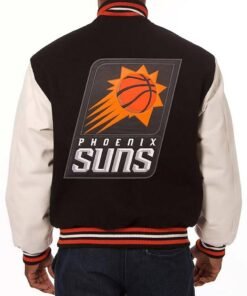 Phoenix Suns Black and White Varsity Jacket