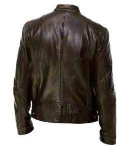 Roy Sheepskin Biker Leather Jacket