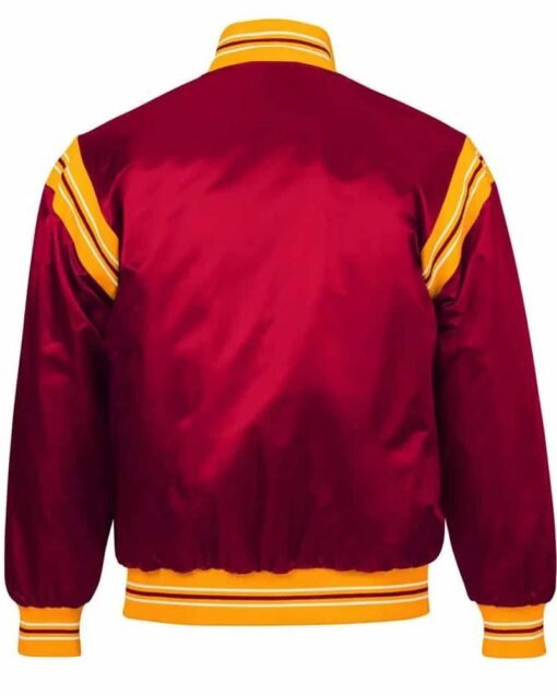 Washington Redskins Burgundy Satin Jacket