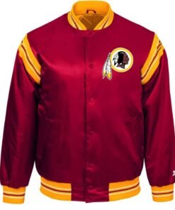 Washington Redskins Burgundy Satin Jacket