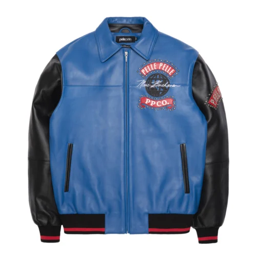 Pelle Pelle Black And Blue World Tour Jacket | Pelle Pelle