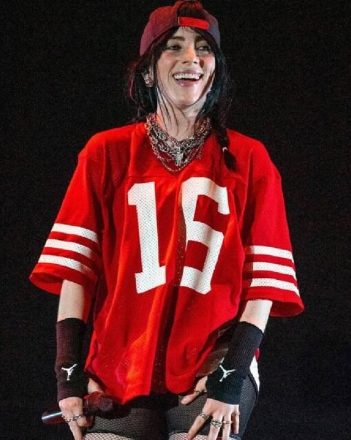 Billie Eilish Red Jersey